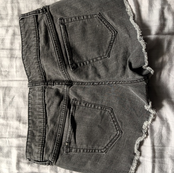 Gray American Flag Print Shorts - Picture 3 of 3